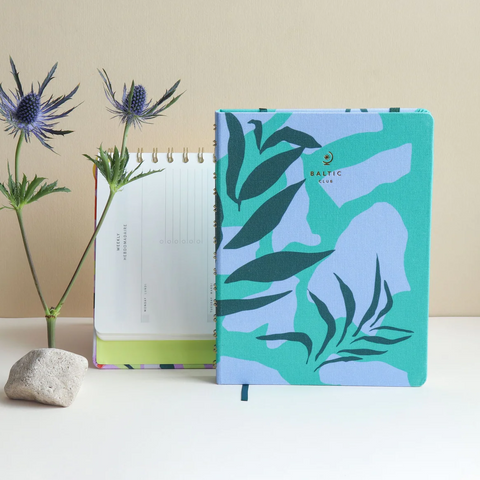 Agenda non dat&eacute; - Tissu vert