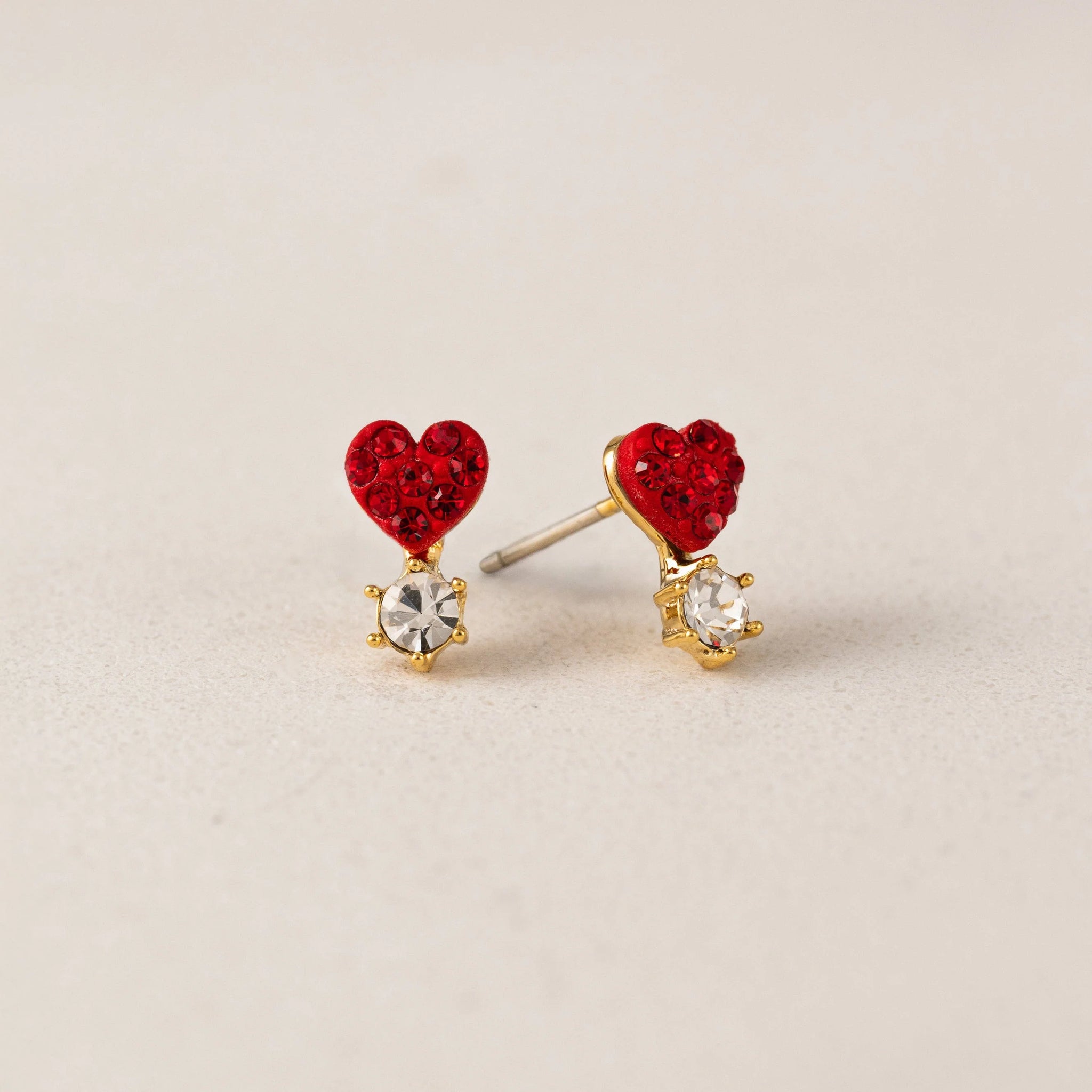 Boucles d'oreilles - Bisou stud rouge