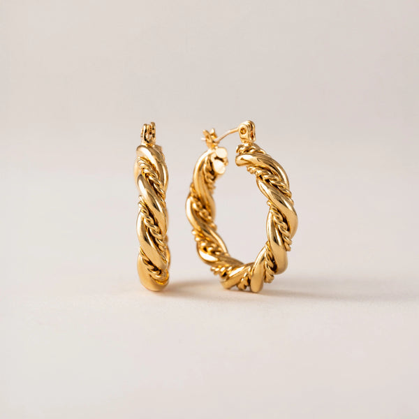 Boucles d'oreilles - Anneaux Jessie or