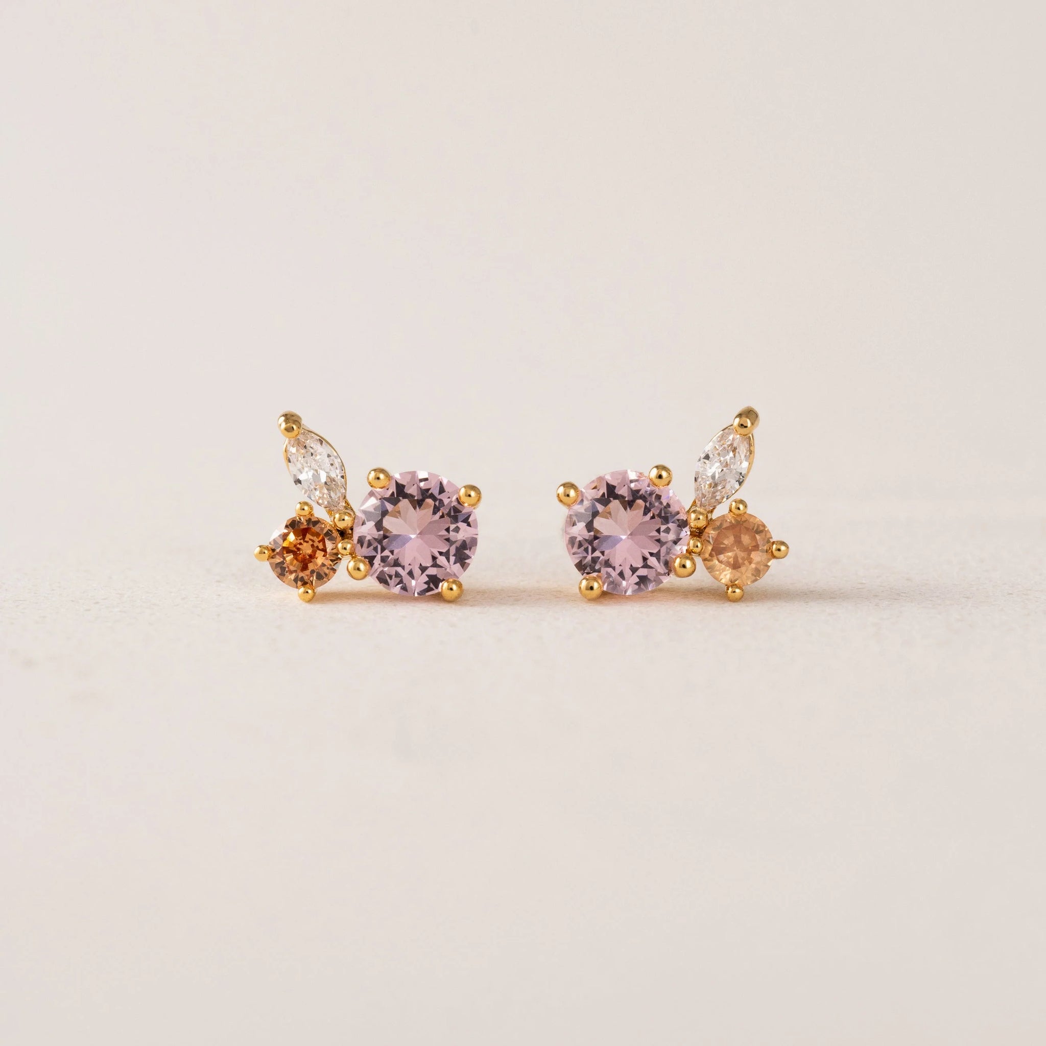 Boucles d'oreilles - Adora stud blush or