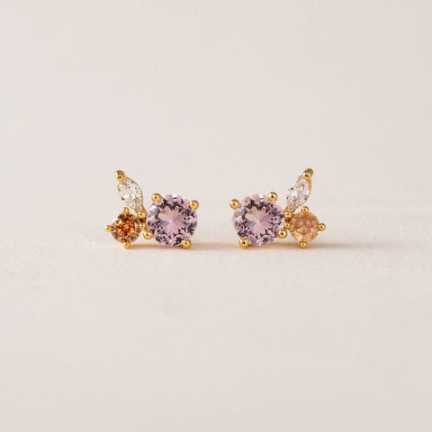 Boucles d'oreilles - Adora stud blush or