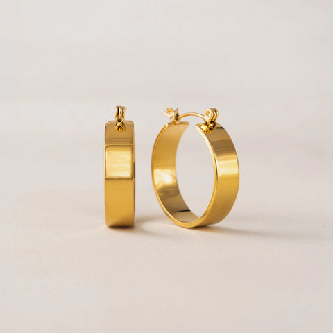 Boucles d'oreilles - Anneaux Khloe or