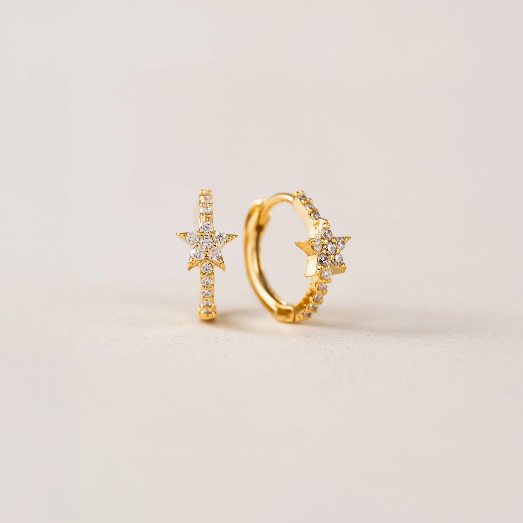 Boucles d'oreilles - Huggies Cosmos star or