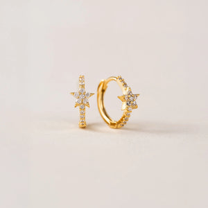Boucles d'oreilles - Huggies Cosmos star or