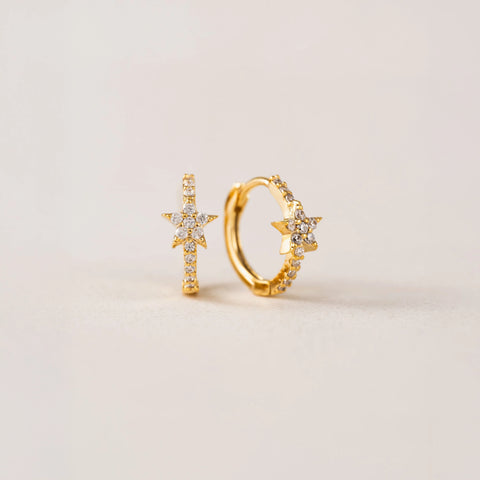 Boucles d'oreilles - Huggies Cosmos star or