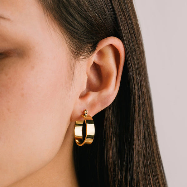 Boucles d'oreilles - Anneaux Khloe or