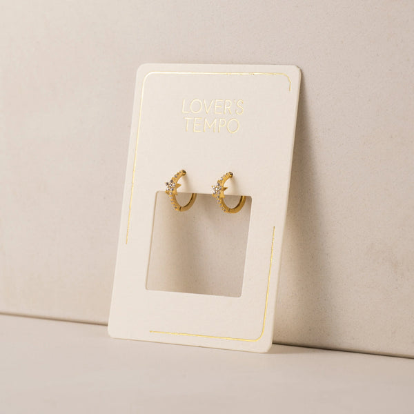 Boucles d'oreilles - Huggies Cosmos star or