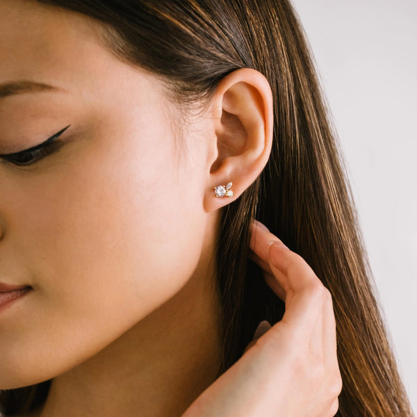 Boucles d'oreilles - Adora stud blush or
