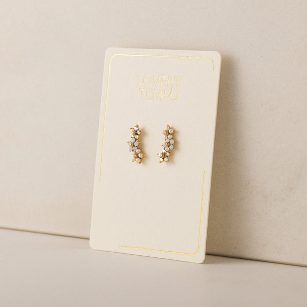 Boucles d'oreilles - Climber fleurs grimpantes or