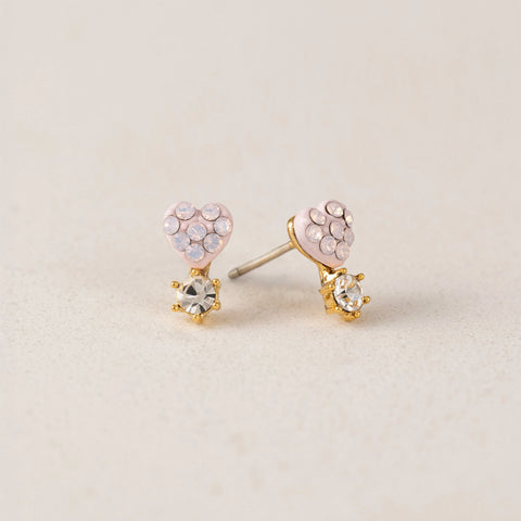 Boucles d'oreilles - Bisou stud rose