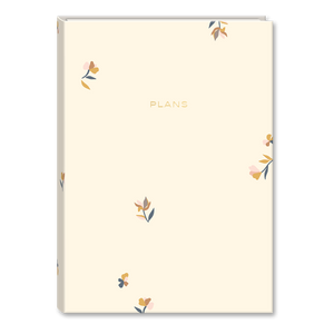 FRI Planificateur hebdomadaire non-daté - Crème fleurs brunes et roses