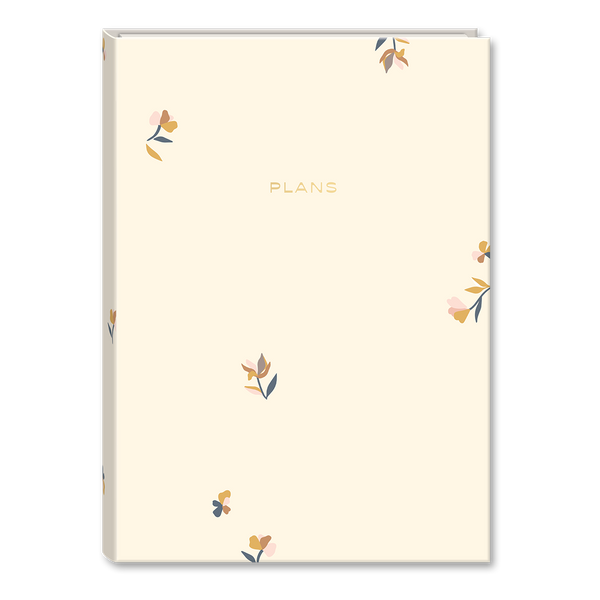 FRI Planificateur hebdomadaire non-daté - Crème fleurs brunes et roses