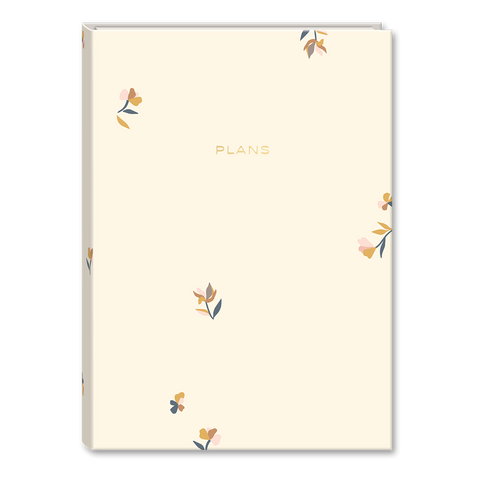 FRI Planificateur hebdomadaire non-daté - Crème fleurs brunes et roses