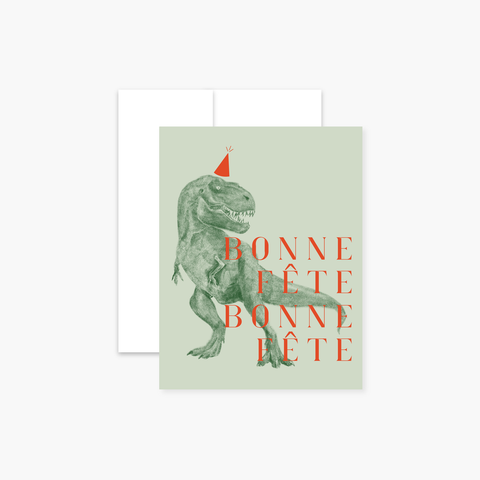 Carte - Bonne fête dinosaure