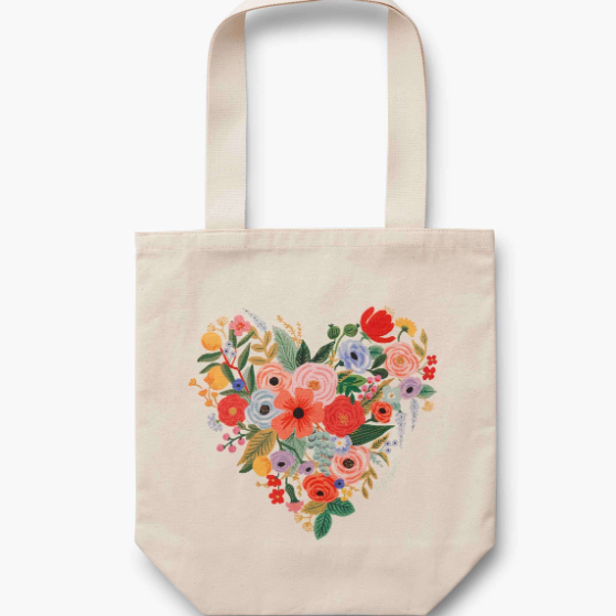 Sac réutilisable - Coeur fleuri