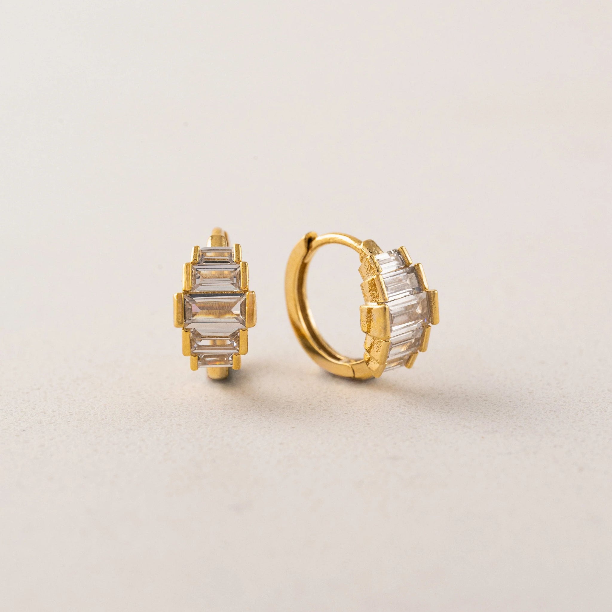 Boucles d'oreilles - Clarice huggie hoop or