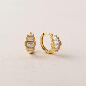 Boucles d'oreilles - Clarice huggie hoop or
