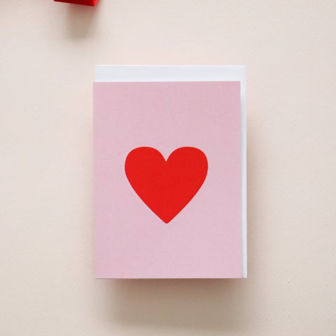 Carte - Coeur rouge