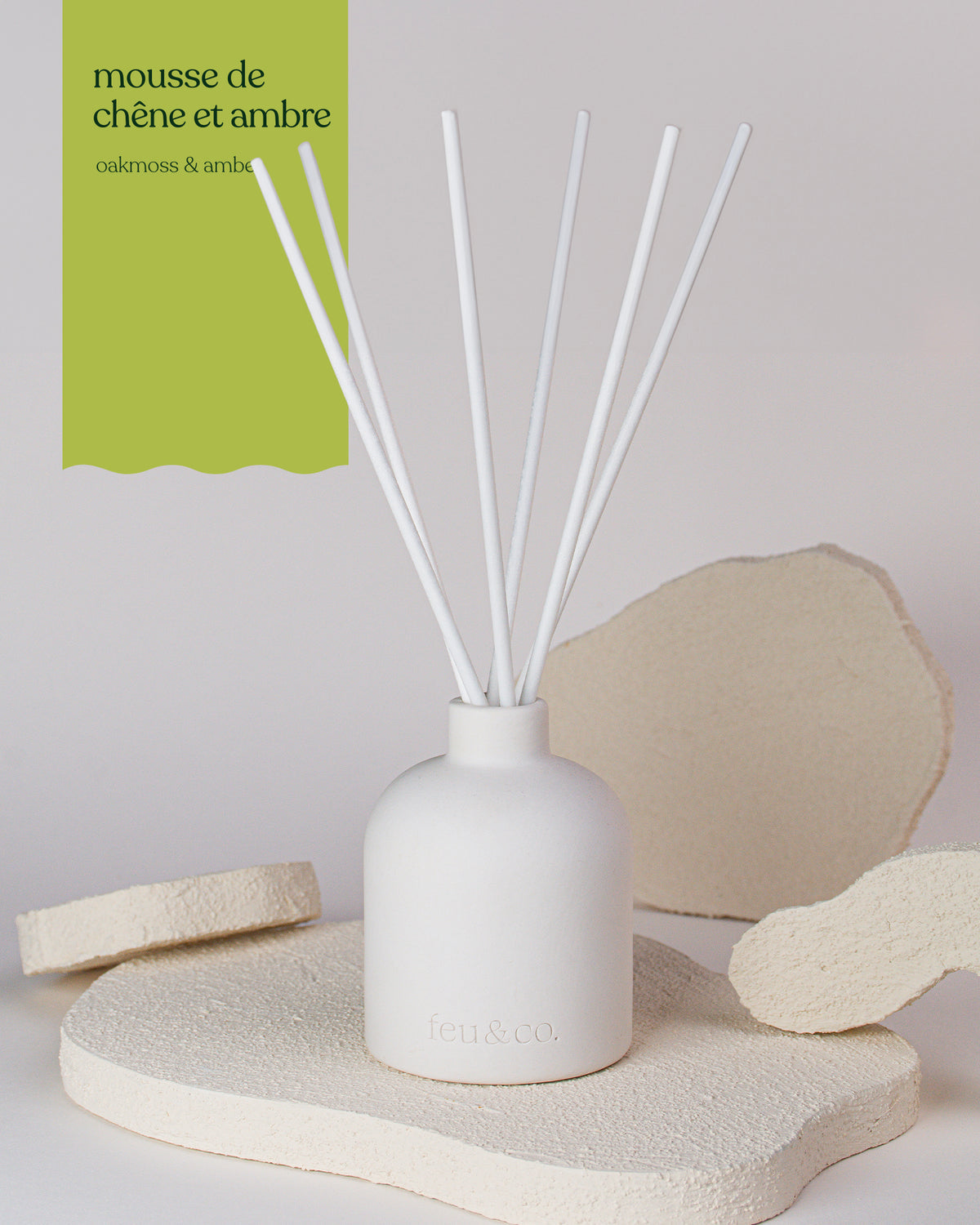 Diffuseur à roseaux - Mousse de chêne et ambre