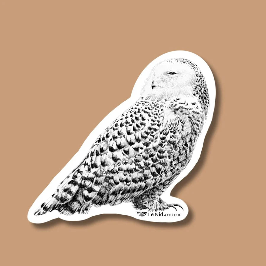 NID Autocollant - Harfang des neiges