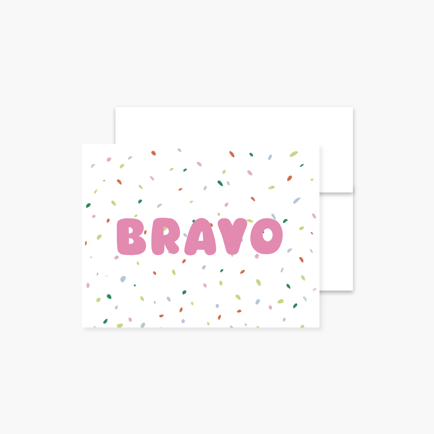 Carte - Confettis Bravo