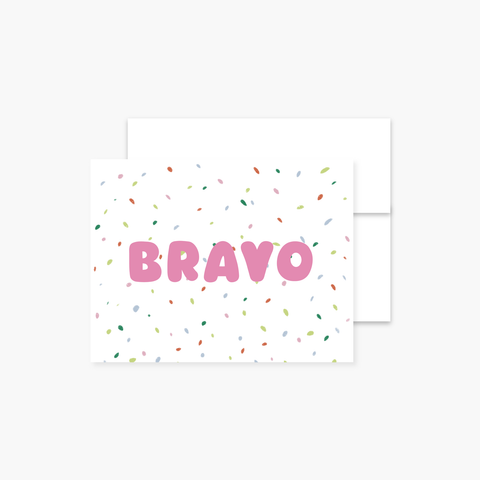 Carte - Confettis Bravo