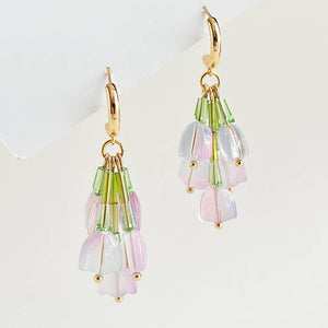 Boucles d’oreilles - Tulipes renversées violet clair