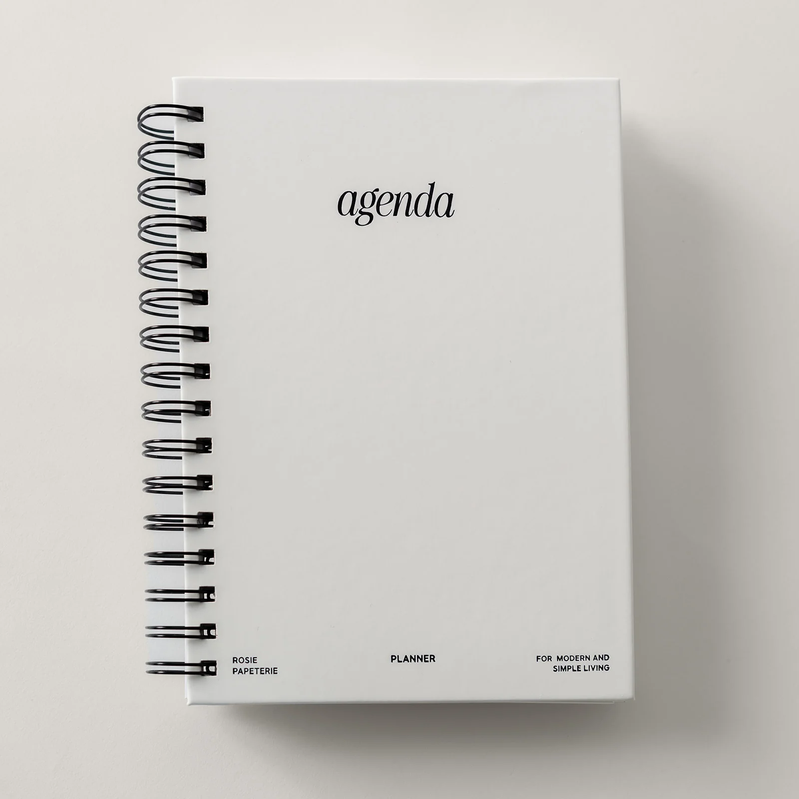 Agenda - Non daté : le planificateur spirale Blanc