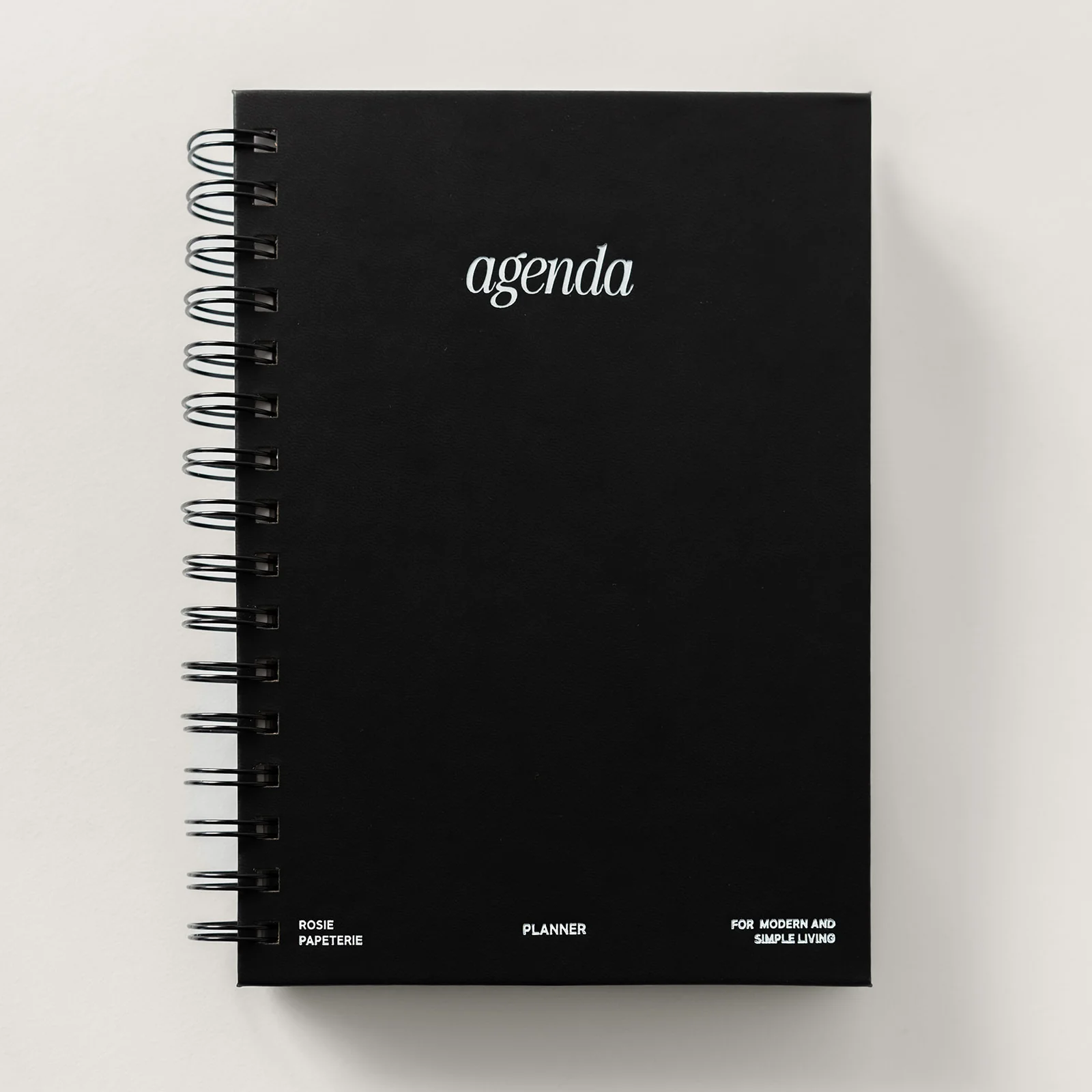 Agenda - Non daté : le planificateur spirale Noir