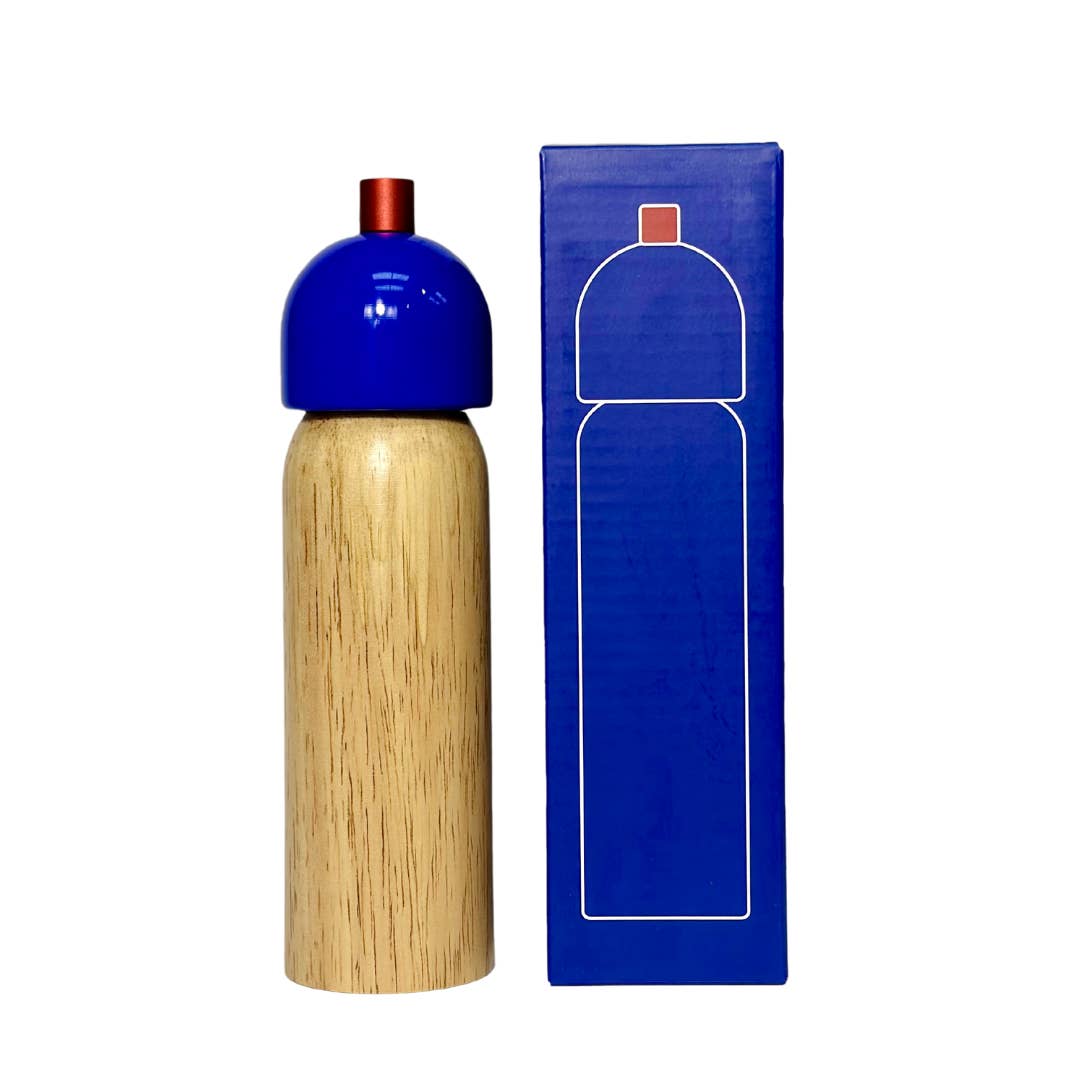 Moulin à poivre et sel - Bleu marin et rouge Petit