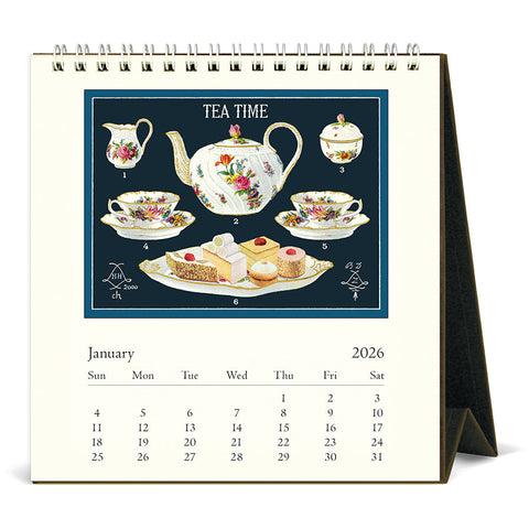 CAV Calendrier de bureau 2026 - Tea Time