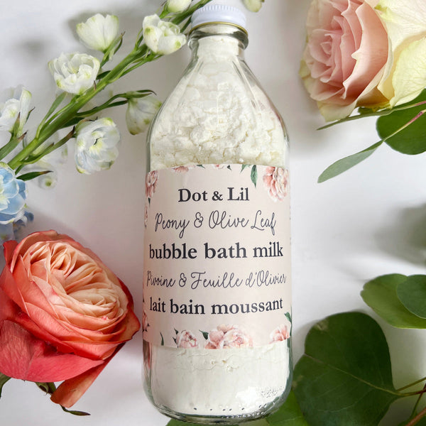Lait de bain moussant - Pivoine & olivier