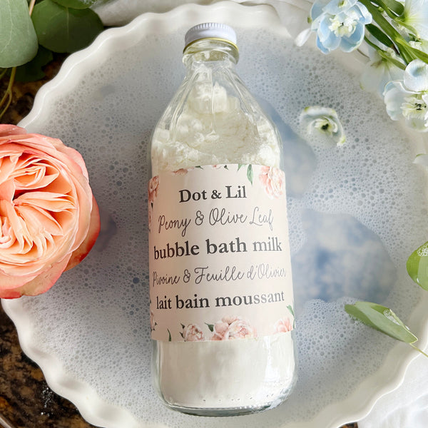 Lait de bain moussant - Pivoine & olivier
