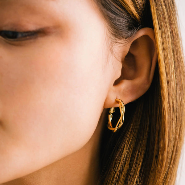 Boucles d'oreilles - Anneaux Rory or