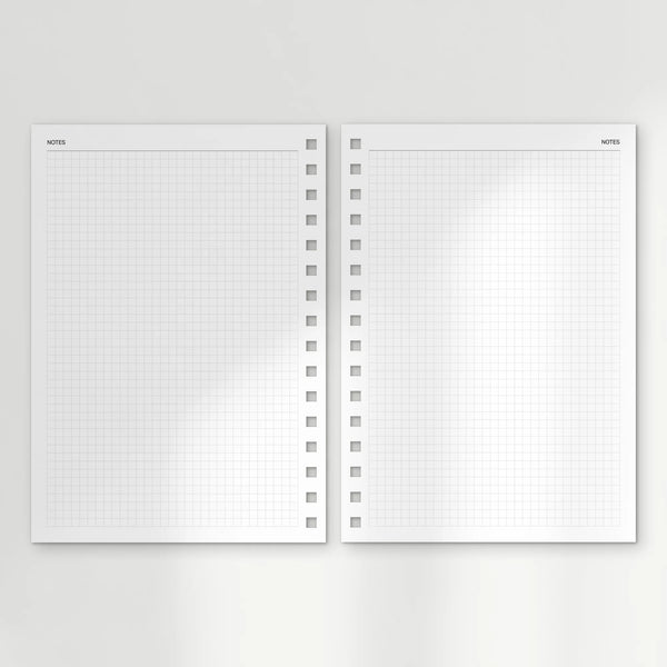 Agenda - Non daté : le planificateur spirale Blanc