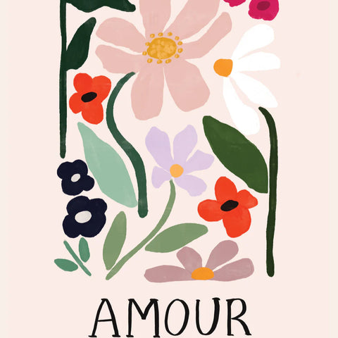 Affiche 12 X 16 - Amour fleurs