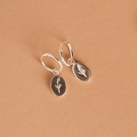 Boucles d'oreilles - Minis anneaux aulne