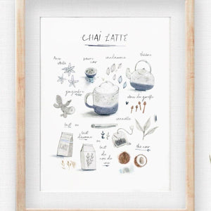 Affiche - 8.5 X 11 Chai latte