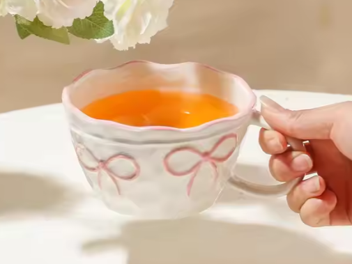 Tasse - Boucles roses