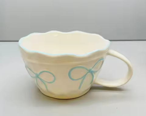 Tasse - Boucles bleues