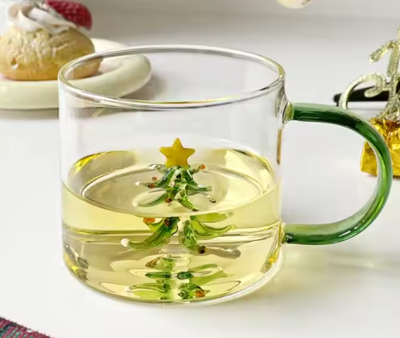 Tasse - Verre soufflé sapin