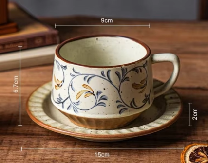 Tasse - Grès petites fleurs