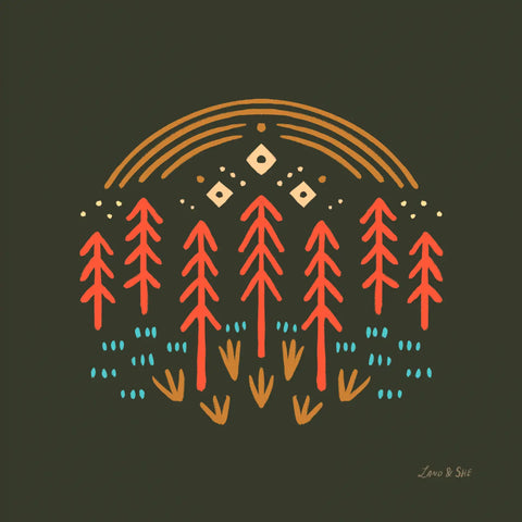 Affiche 8 x 8 - Red woods