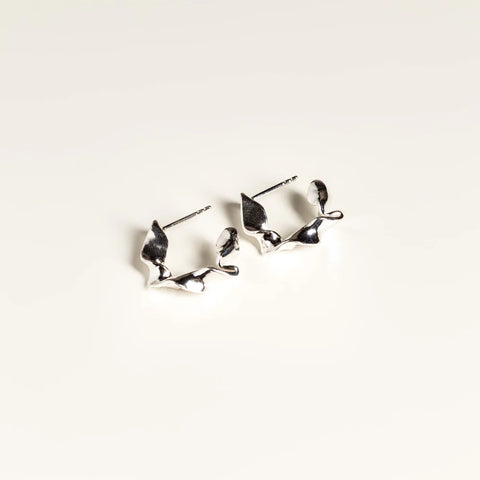 Boucles d’oreilles - Moyens anneaux ruban