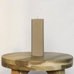 Chandelle - Cylindre beige
