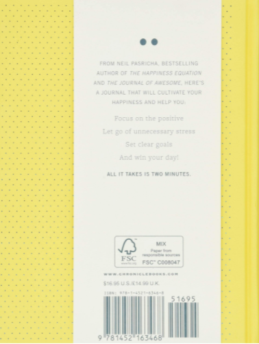 Livre - Two minute mornings journal