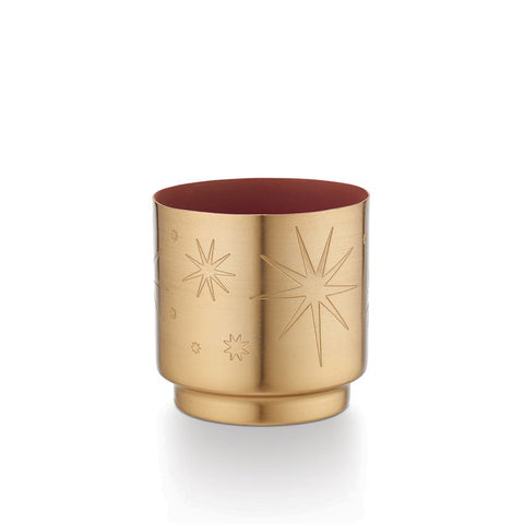 Chandelle - Bonbon pot métal étoilé