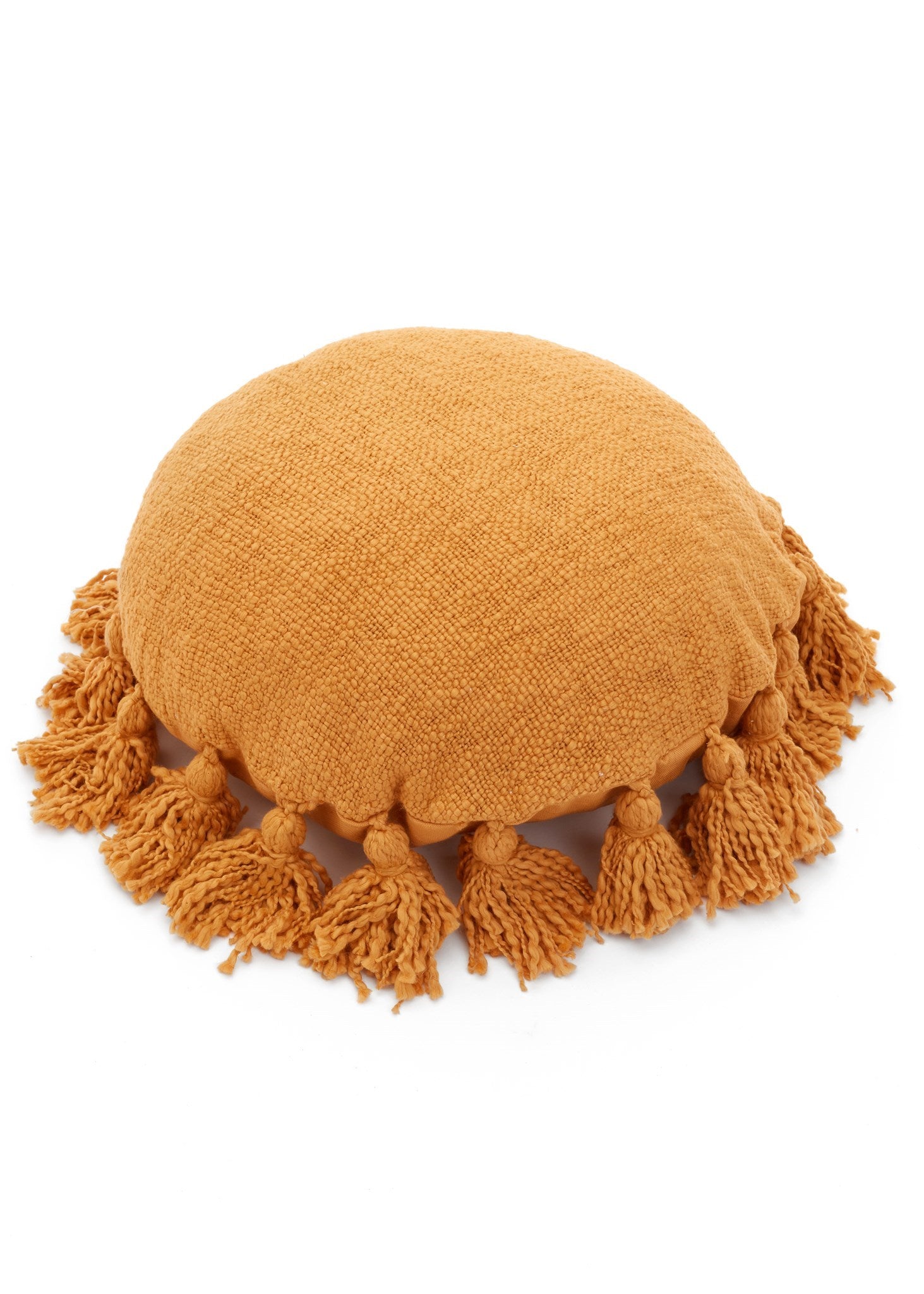 Coussin - Rond avec pompons