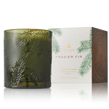 Chandelle - Sapin bougeoir en verre vert