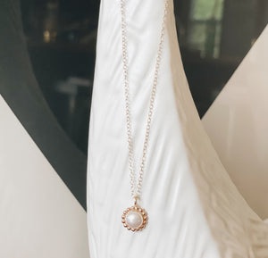 Collier - Petits points or et perle